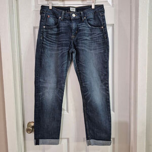 Women's Hudson Size 31 Dark Blue Ankle Cropped Jeans
